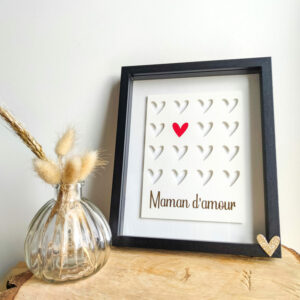 Cadre fête des mères maman d'amour